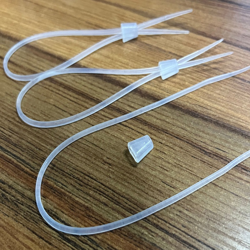 廠家供應醫(yī)療醫(yī)院抽血打針用硅膠扎帶 可拆卸高透明拉力血管扎帶